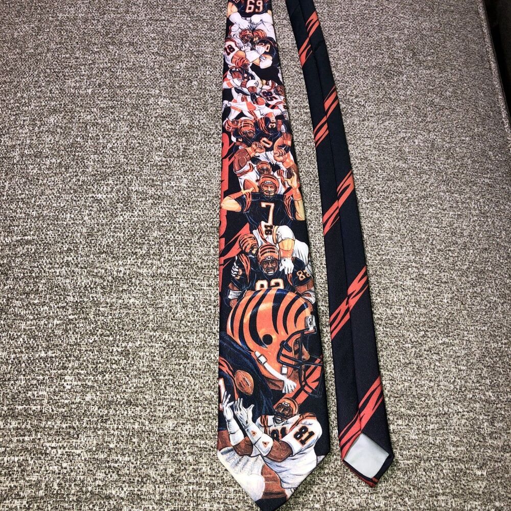Cincinnati Bengals Rare Ralph Marlin Mens Vintage Neck Tie